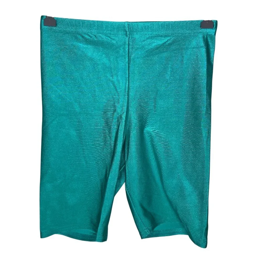 Modern Motion Bodywear Vintage 80s Lycra Bike Cycling Shorts Size Large